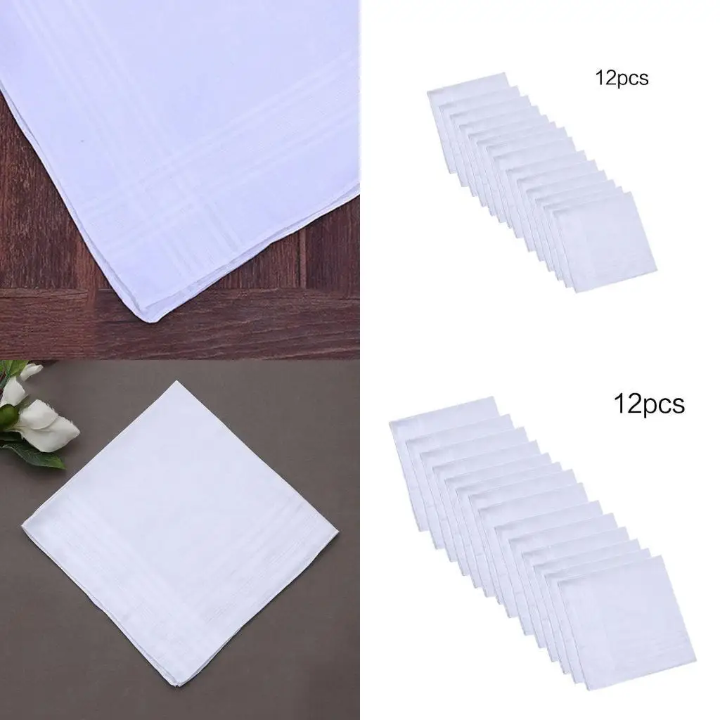 

R1we 12pcs 40x40см мужчины женщины хлопковые платки