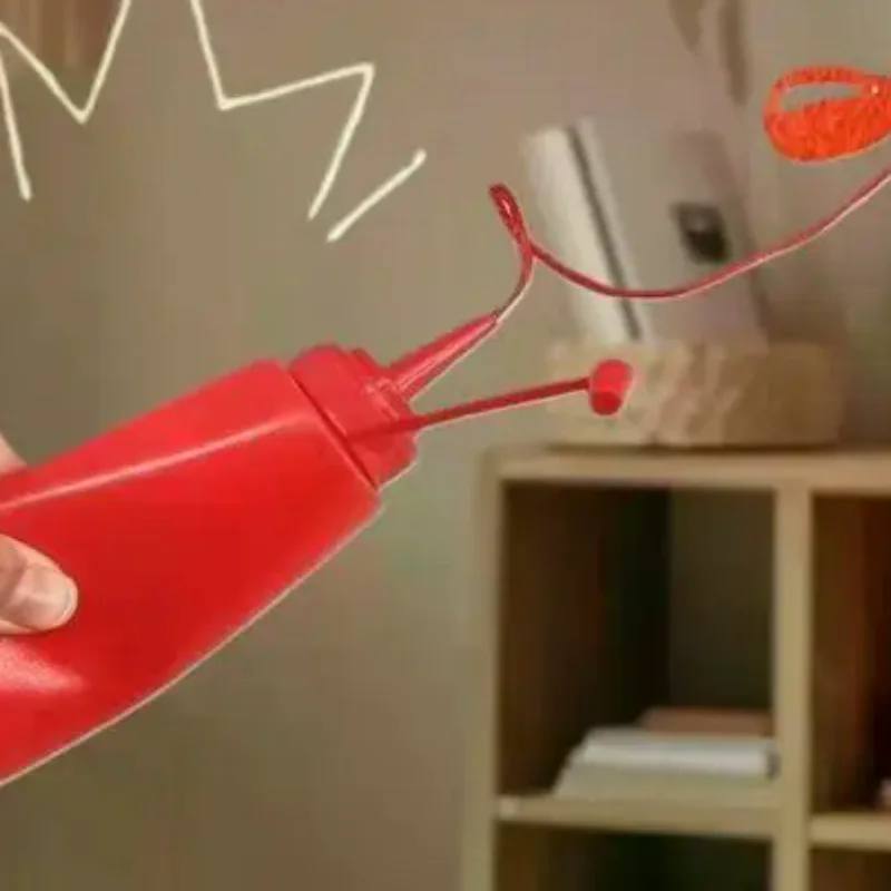 Funny Simulation Ketchup Squirt Magic Tricks Fool Day Prank Toys Fake Ketchup Surprise Gifts Close-up Street Magic Props