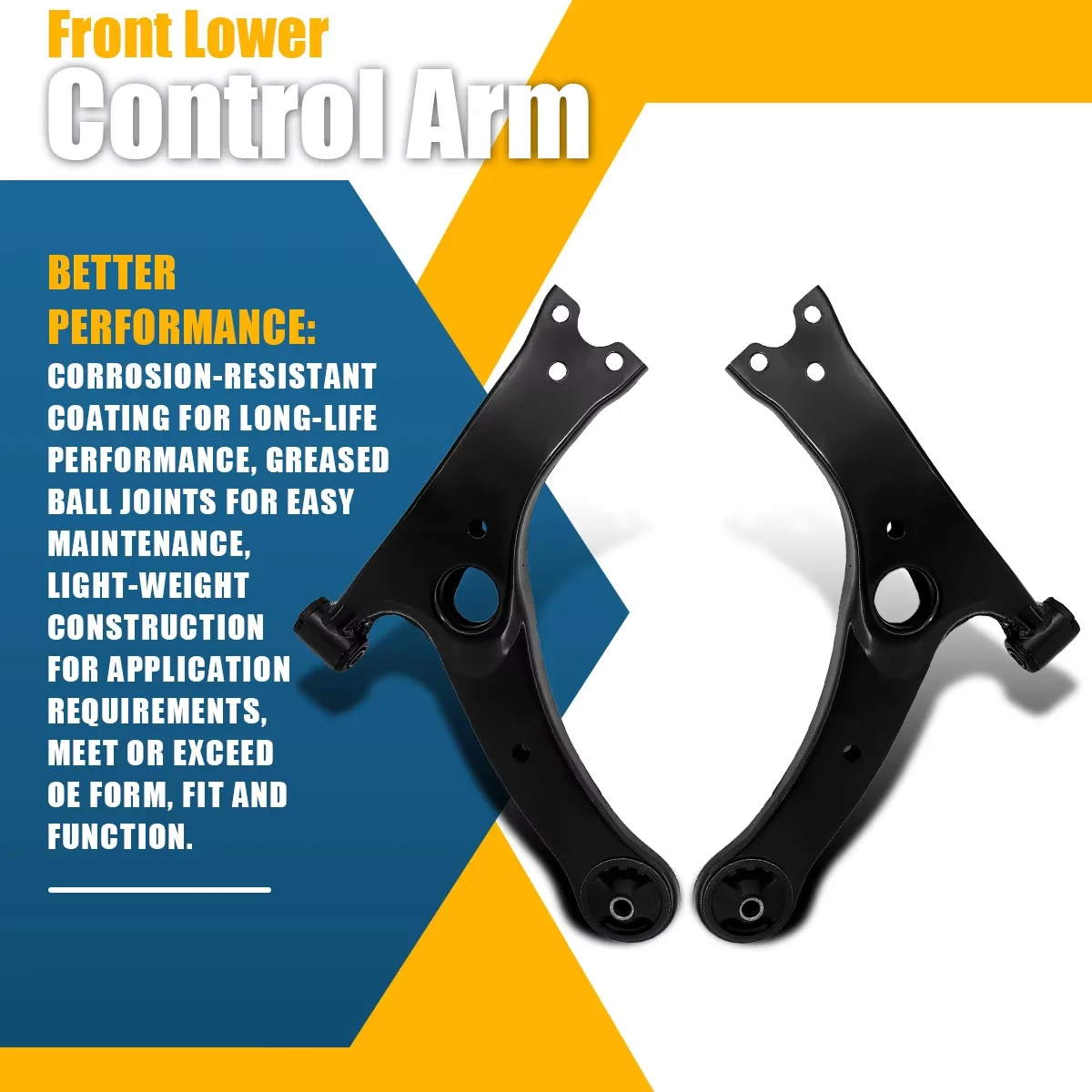 Svenubee Front Lower Control Arm 2pcs for Toyota Matrix Pontiac Vibe Celica Corolla 2003 2004 2005 2006 2007 2008-2013