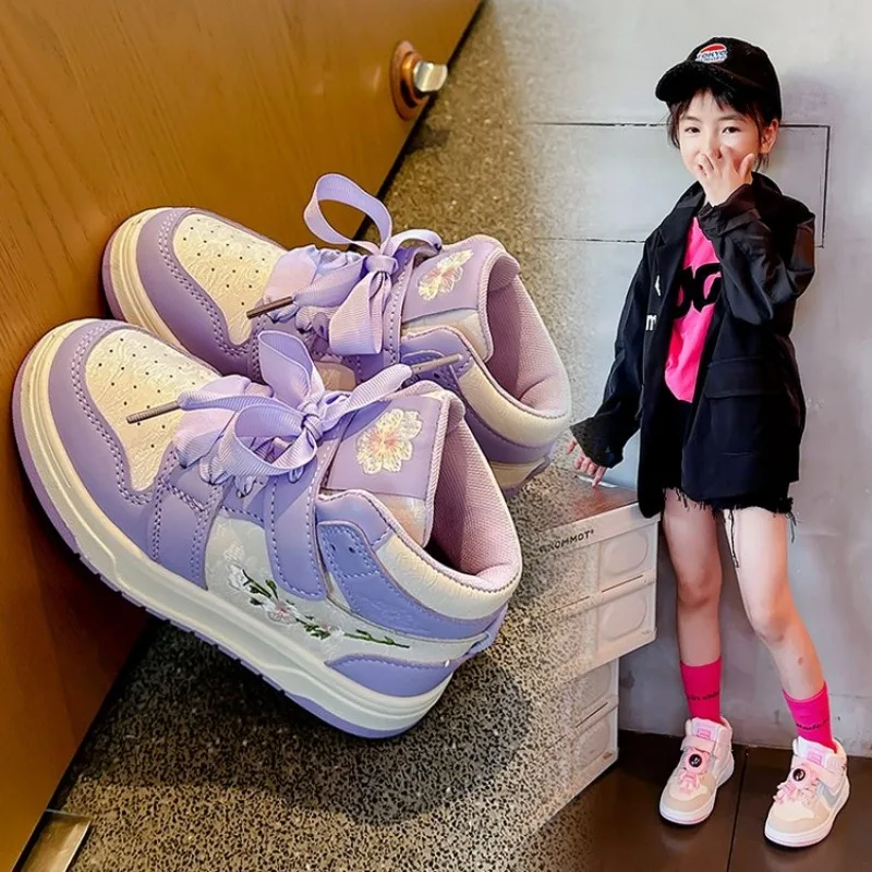 Zapatos informales para niño y niña, zapatillas deportivas transpirables a la moda, para correr, novedad de otoño, 2024