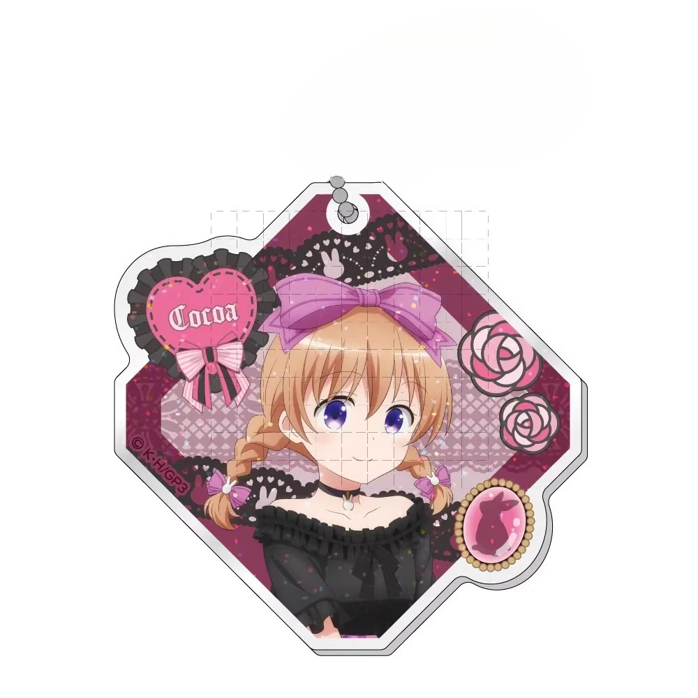 Gioco Hoto Kokoa Kafuu Chino Kirima Sharo Portachiavi Bambola Anime Tedeza Rize Ujimatsu Chiya Acrilico Portachiavi Ciondolo Regalo