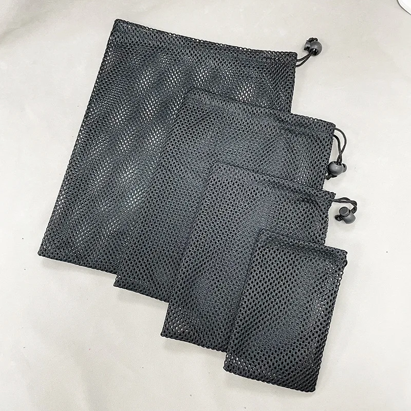 

3/5PCS Household White Mesh Bag Packaging Bag Polyester Drawstring Mesh Bag Mesh Packaging Bag Mesh Fabric Portable Storage Bag
