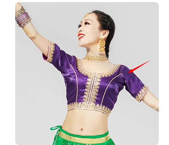 زي الرقص الهندي، النمط العرقي، الرقص الأنثوي، الرقص الشرقي، الأعلى #4