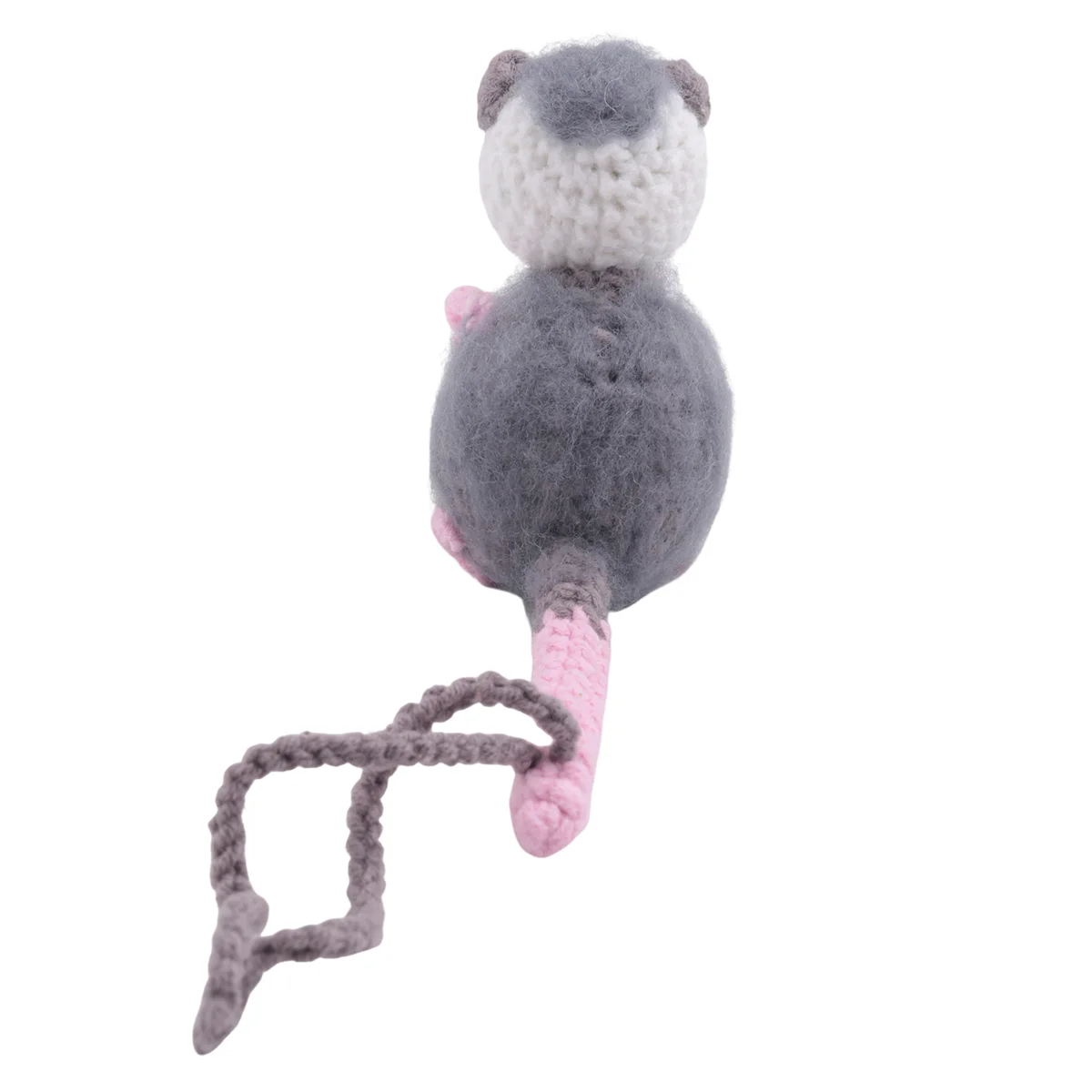 オポッサム車のペンダント、かわいいポッサム車のペンダント、手作りポッサムかぎ針編み車ミラーペンダントアクセサリー装飾 SQ