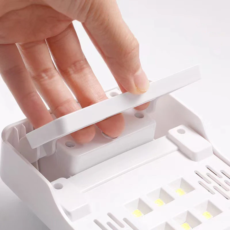 وسادة اليد مسمار الفن مصباح طوي آلة العلاج بالضوء طلاء الأظافر ضوء مجفف مسمار الخبز مصباح المنزلية المحمولة للطي