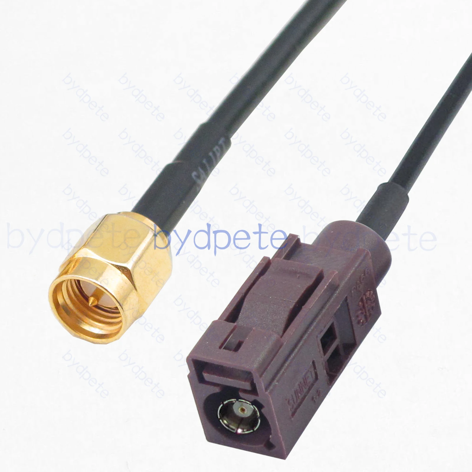 Fakra-D Female Violet 4004 to SMA Male RG174 Cable For Car GSM mobile global mobile communication system RF Coaxial 50Ohms