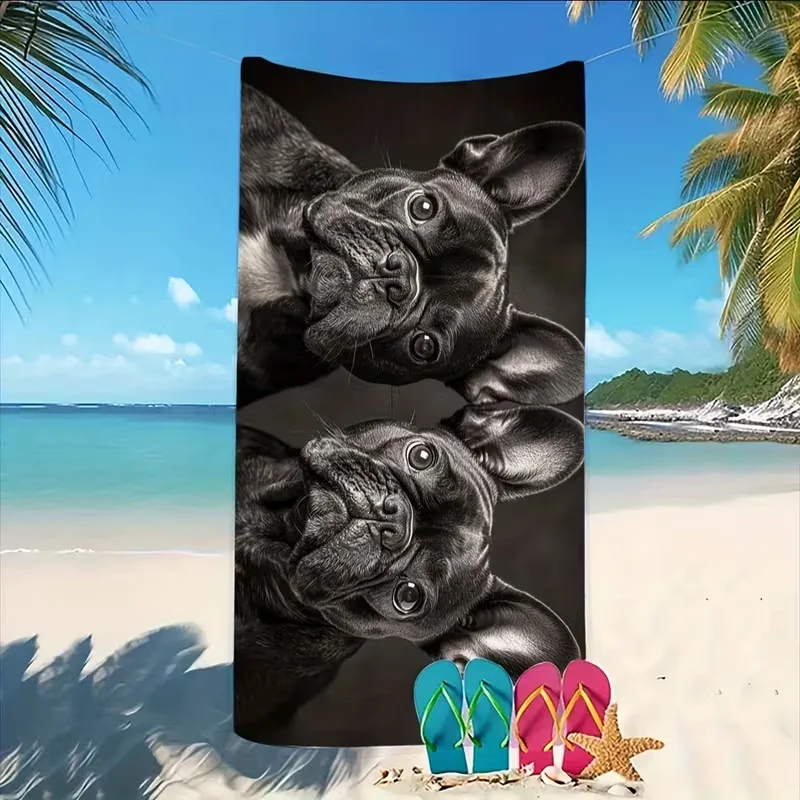 Ultra Fine Fiber Beach Towel for Sleeping Puppies Yoga Travel Swimming Beach Camping Beach Towel Large Sand Free Fast Drying