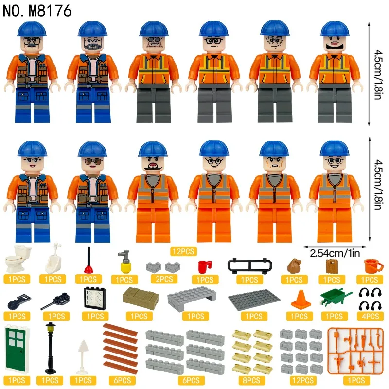 ستة دمى هندسية 8176 فريق بناء الفنادق يقوم الأطفال بتجميع بناء الألعاب التعليمية للأولاد الجسيمات الصغيرة