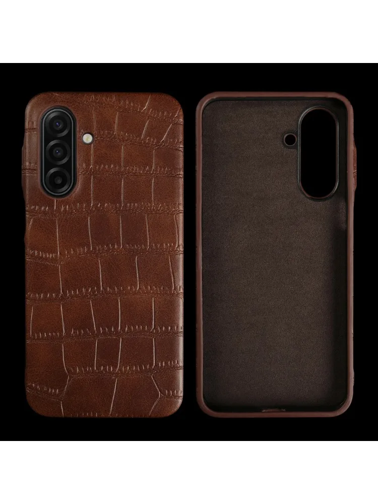 Etui z wysokiej jakości skóry krokodyla do Samsung Galaxy A17 A16 A36 A54 A55 A56 A26 A35 A15 S24 S25 FE S26 Plus, obudowa na telefon, tylna osłona — zdjęcie produktu 7