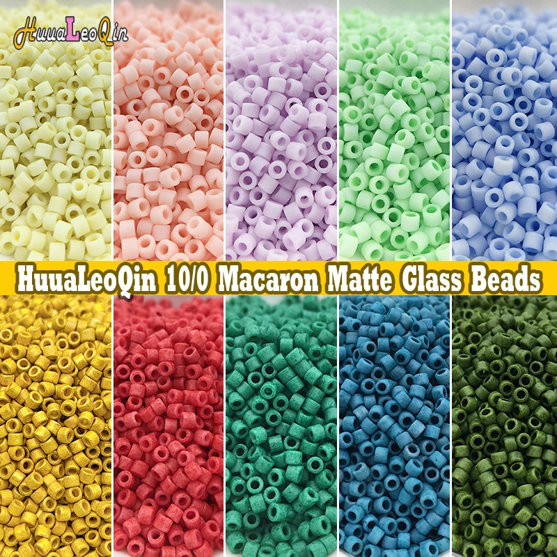 

365pcs 2mm Japan Matte Color Glass Beads 10/0 Frosted Loose Spacer Seed Beads for Jewelry Making DIY Charms Sewing Accessories