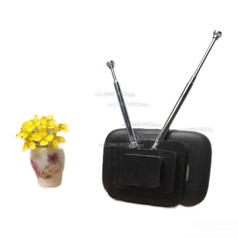 Retro Mini Touch Screen TV Television W-atch Dollhouse Scene Model Miniature TV Model Toys Kitchen Furniture CustomizableContent