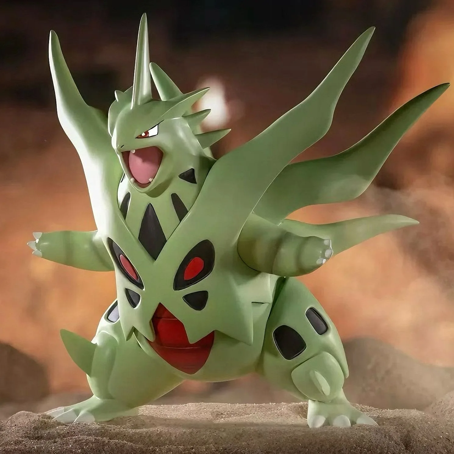 Presale البوكيمون أنيمي الشكل Tyranitar أرقام الطرفية بولي كلوريد الفينيل Gk تمثال نموذج تحصيل سطح المكتب الديكور ألعاب أطفال الهدايا