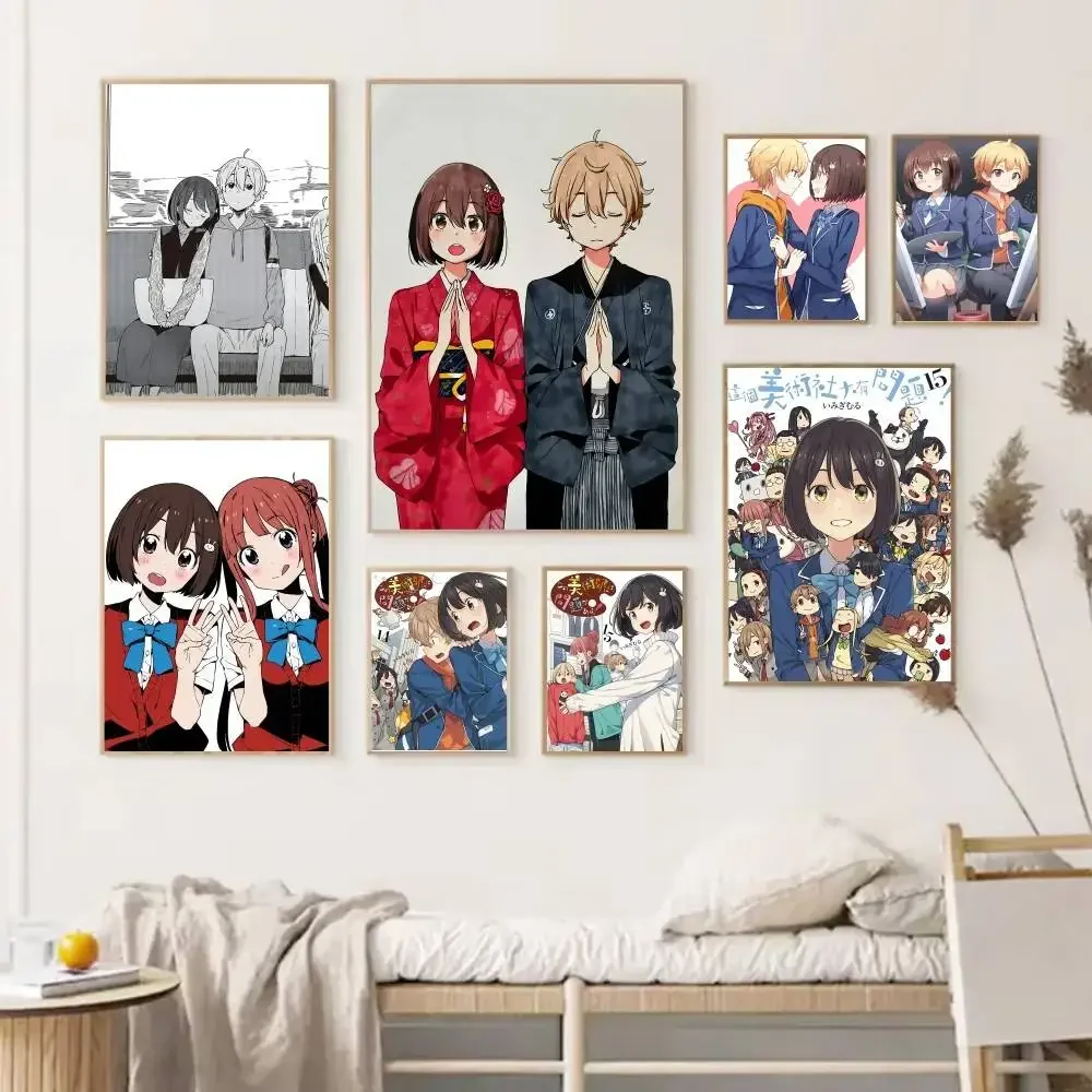 Japanese Anime This Art Club Has a Problem Poster Self-adhesive Art Waterproof Paper Sticker Coffee House Bar Room Wall Decor