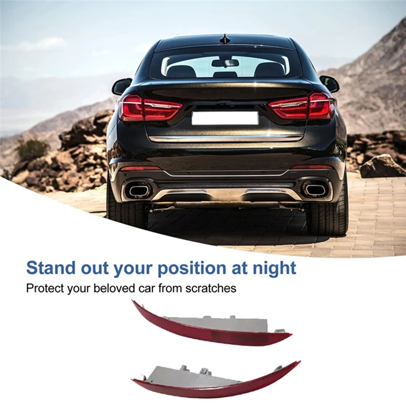 

A13F-1 пара задних бамперов, противотуманные фары, отражатель, лампа в сборе для BMW X4 G02 X6 F16 63147323185 63147323186 Предупреждающий задний фонарь