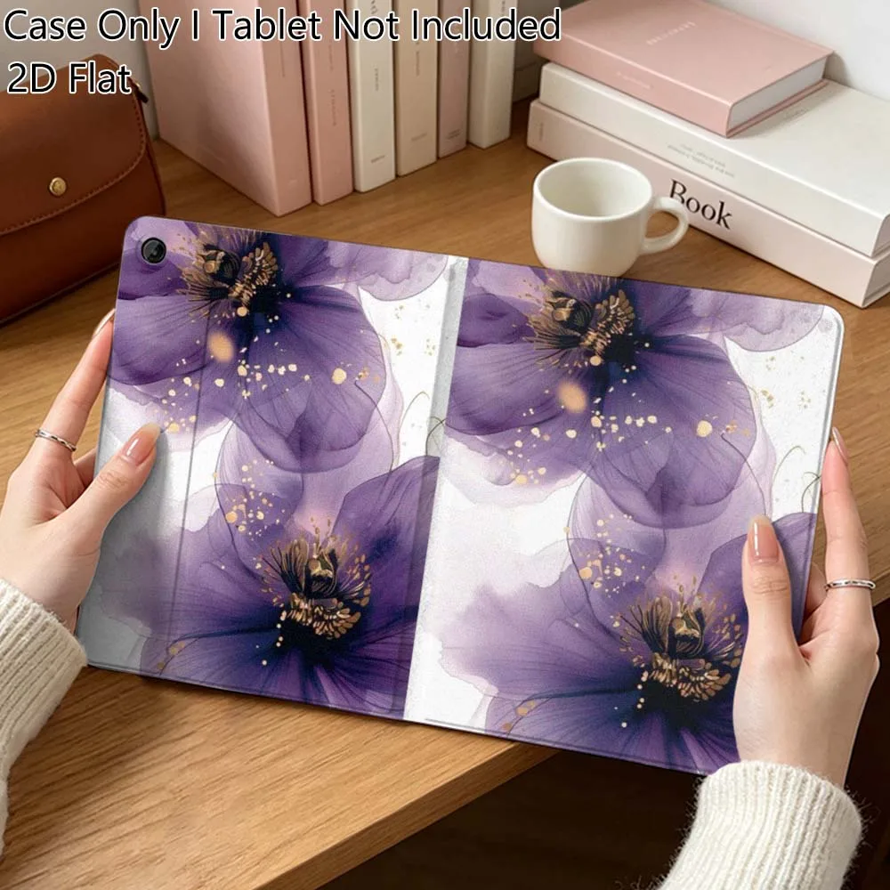 

Flower Blue Purple Beautiful Gift For Samsung Galaxy Tab A7 A A8 A9 A11 S6 S11 10.1 10.4 10.5 Inch Lite PLus Soft Tablet Case