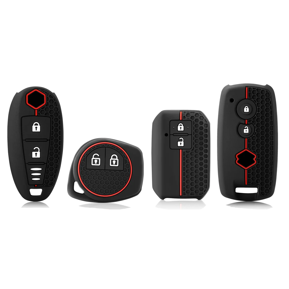 Funda para llave remota de coche, carcasa, soporte Fob para Suzuki Grand Vitara SX4 s-cross XL-7 Kuyucha Sch4 Swift Wagon R monopolio japonés