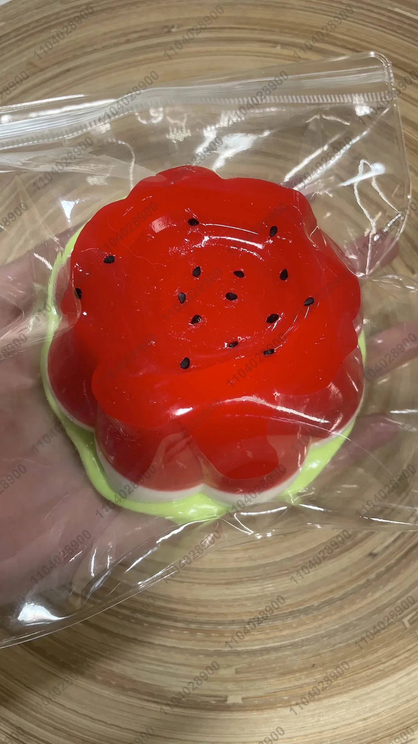 Big Watermelon Pudding Taba Squishy Silicone 0.26KG Big Jelly Pudding Cute Fat Pudding Squishy Hand Relax Stress Release Toy