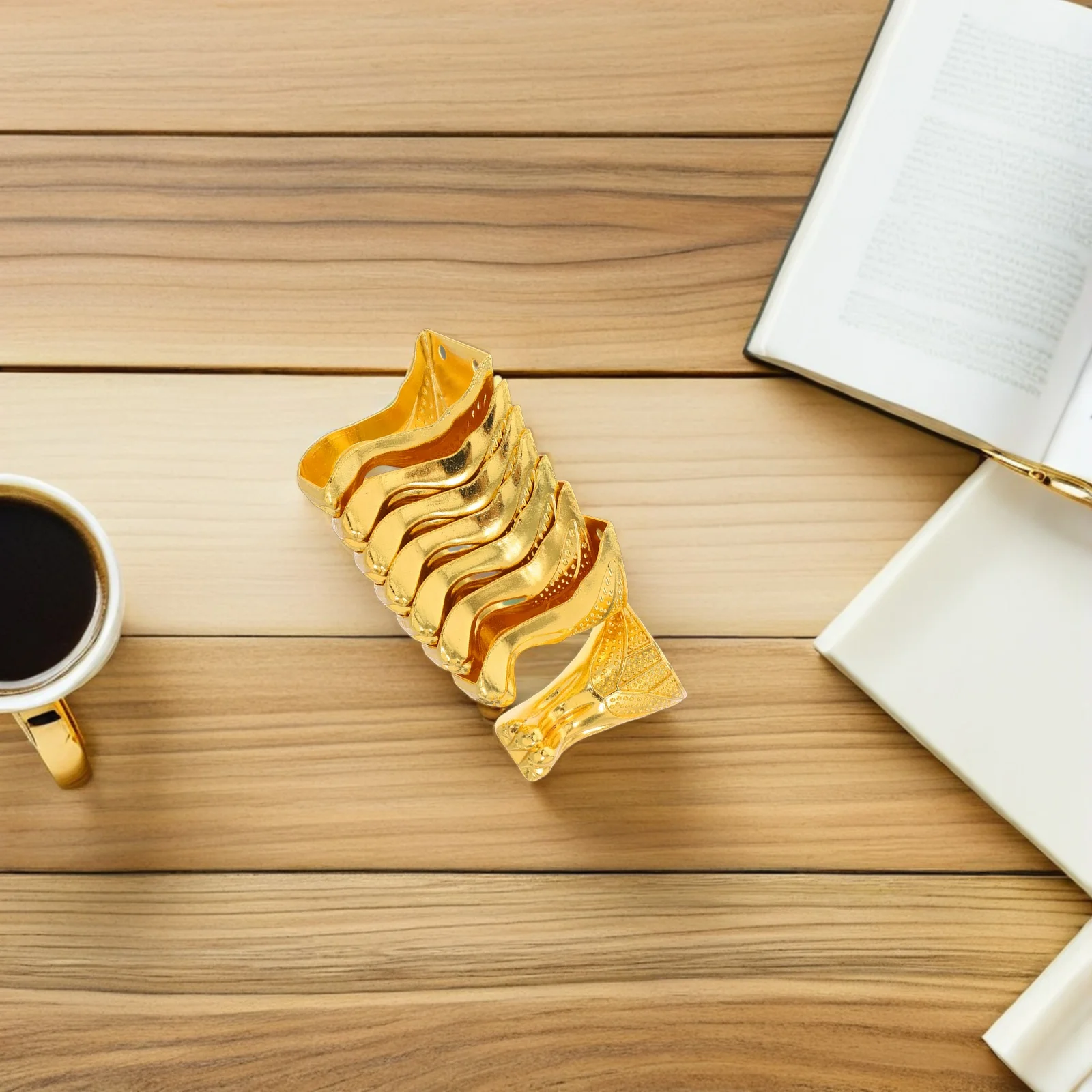 

8Pcs Decorative Furniture Corner Feet Vintage Metal Brackets for Box Cabinet Table Leg Support Anti-Wobble Edge Protection