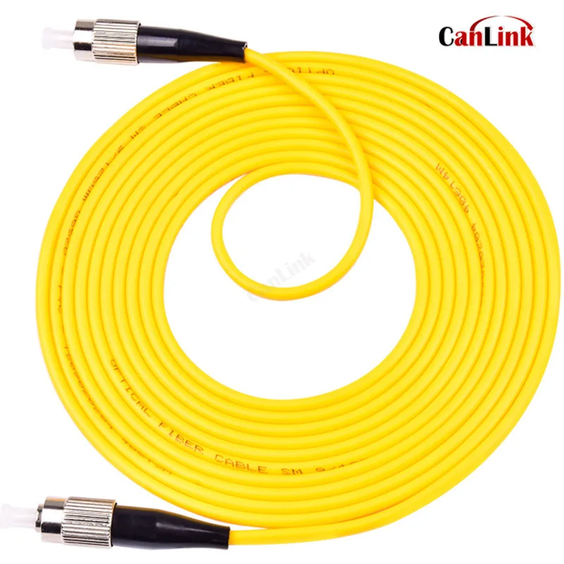 High Quality PVC LSZH Fiber Optic Patch Cord For CATV Network FC-FC SM SX 3mm 9/125um FC/UPC Fiber Optic Patch Cord