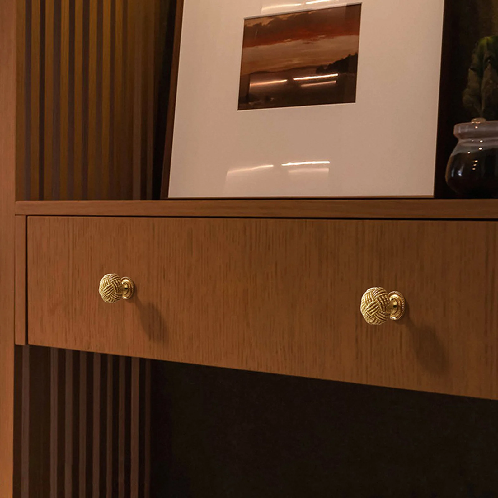 

Латунная ручка-кнопка в форме китайского узла для шкафа, одноточечная, для гардероба, комода, ящика, мебельная фурнитура