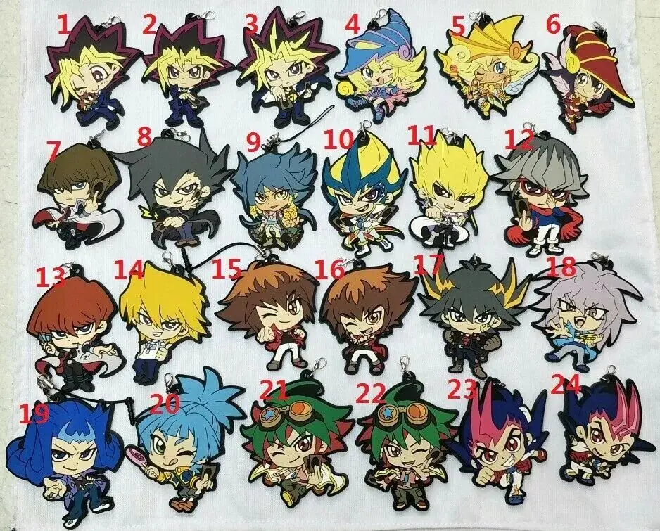 Yu-Gi-Oh! ARCV ZEXAL 5DS Figure Toy Yugioh Black Magician Girl Yugi Muto Seto Kaiba Ryo Bakura Yusei Fudo Keychain Pendant Toys