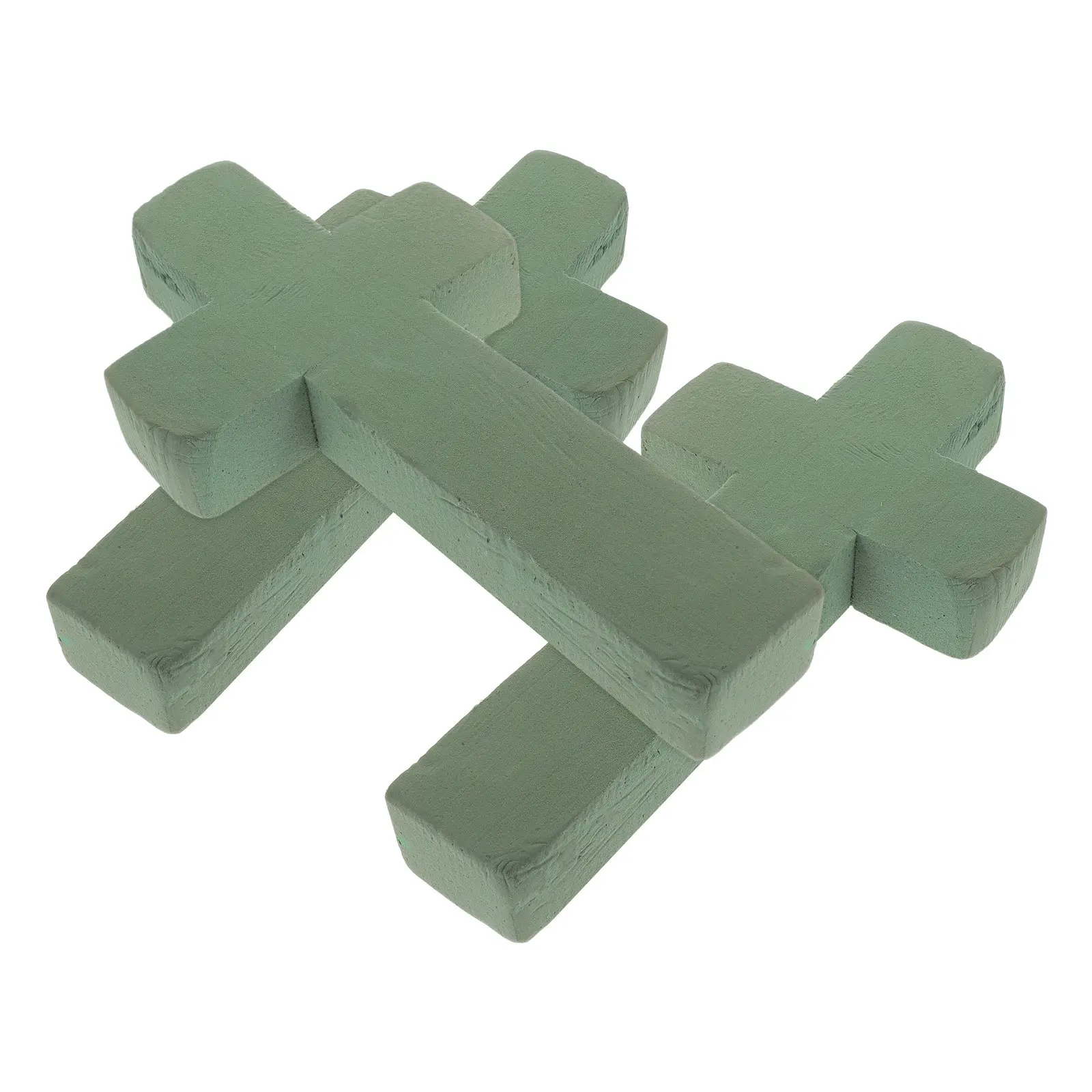 3pcs High Density Cross Floral Foam Base for Wet And Dry Arrangements Church Altar Funeral Flower Insert Holder Florist Supplies