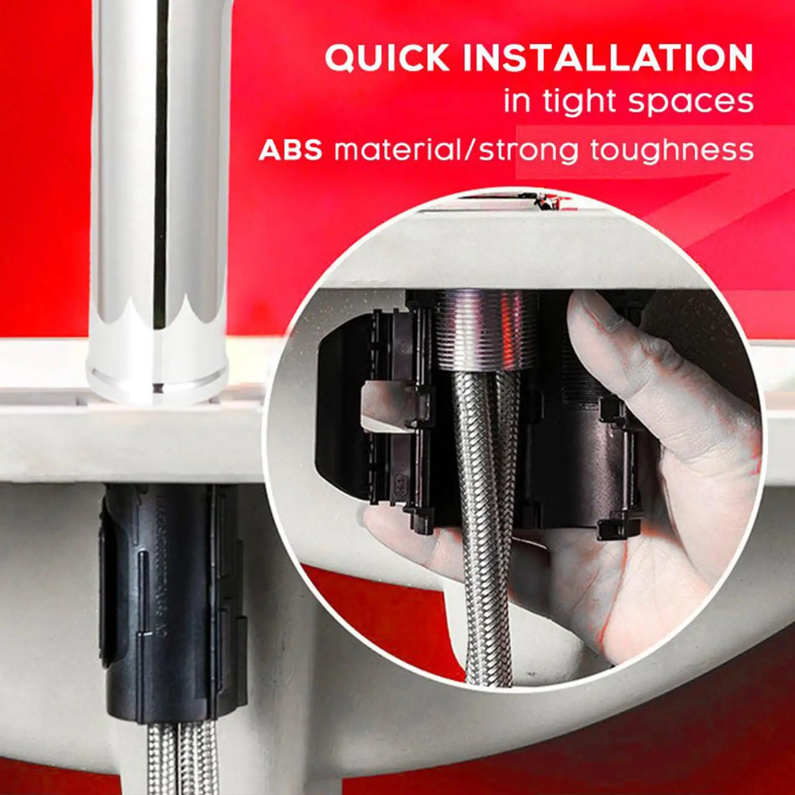 Fixed Base For Faucet Kitchen Sink Faucet Wash Basin Base Fixed Foot Nut Accessories Quick Install Repair Tool For 32mm Pipe