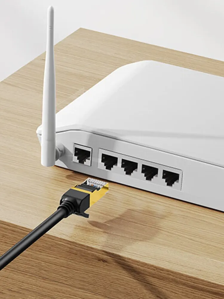 Kabel sieciowy CAT7 Ethernet 10Gb RJ45 Lan Kabel sieciowy Ethernet Patch Cord CAT 7 Kabel do routera komputerowego — zdjęcie 2