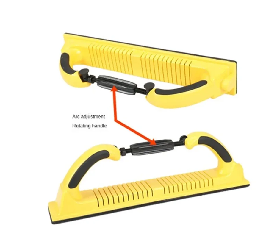 Dry Grinding Hand Push Board, Car Putty Ash, Plaina de mão, Arco retangular a vácuo, Lixa, Ferramenta de reparo do corpo