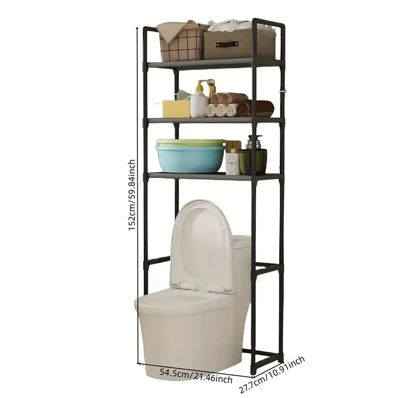 3-Tier Over-Toilet Metal Storage Rack 3