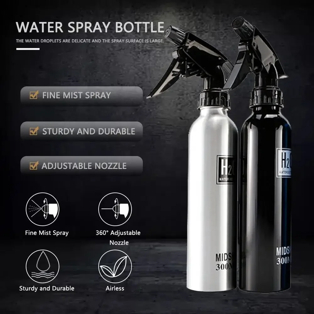 Vaporisateur de 500ml pour salon de coiffure, bouteille de brume, pour tous les jours, en aluminium