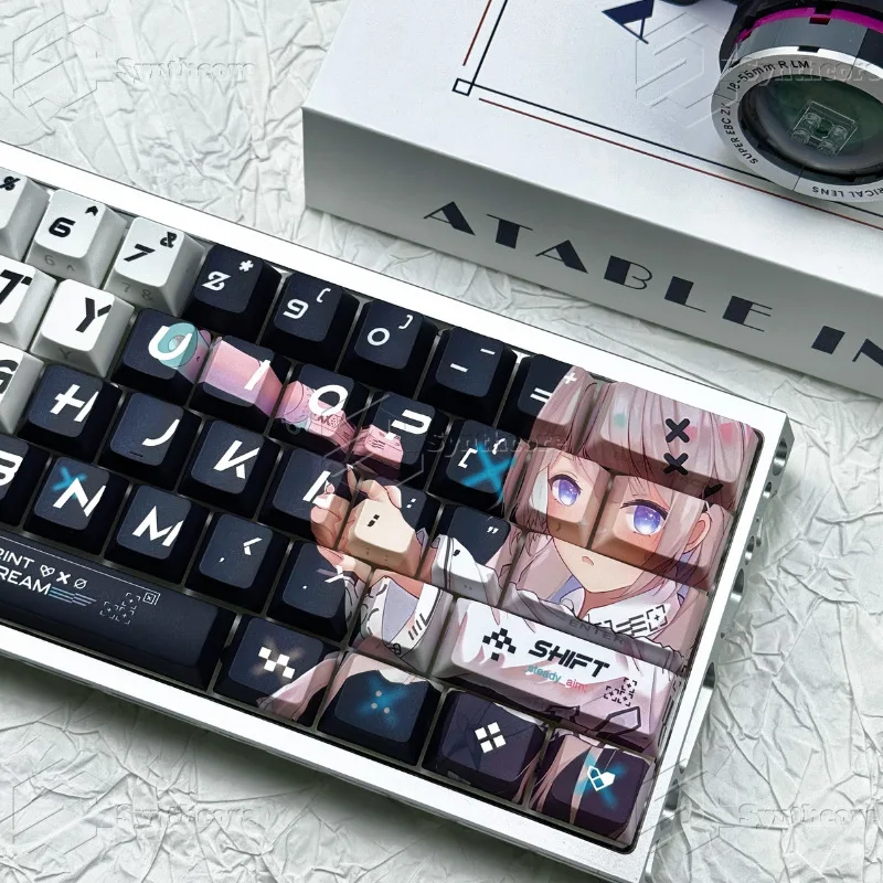 Keycap Cetak Terbuat Dari Bahan PC Dengan Penetrasi Kabut, Mendukung Wooting Ez63made68 Hero68nd63 Night Demon