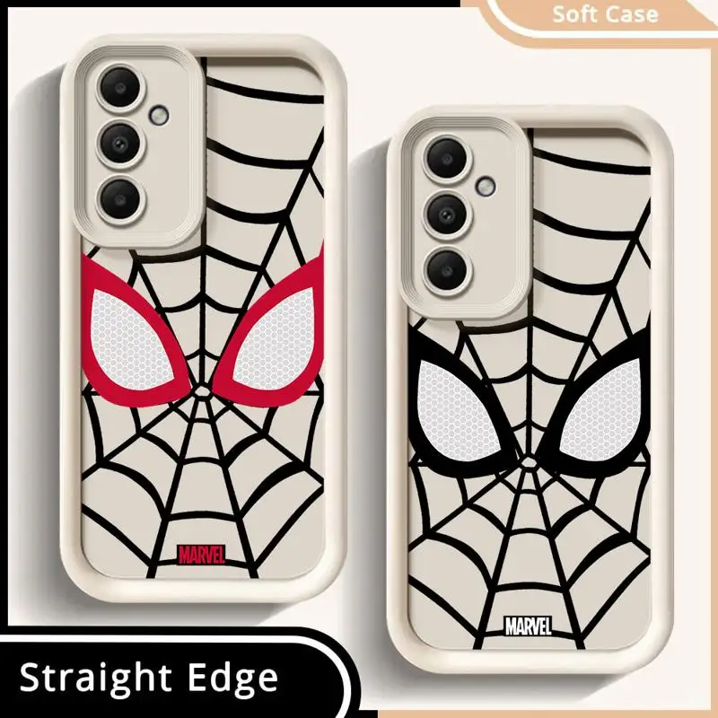 phone cases for Samsung Galaxy A55 A34 A25 A12 A35 A23 A24 A14 A54 A13 Angel Eye Ladder funda Cover Marvel Cool Spider-Man Eyes