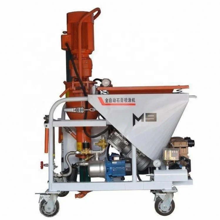 Dry Mixed Mortar Putty Gypsum Plaster Spraying Machine/Automatic Plastering Machine Factory Supply