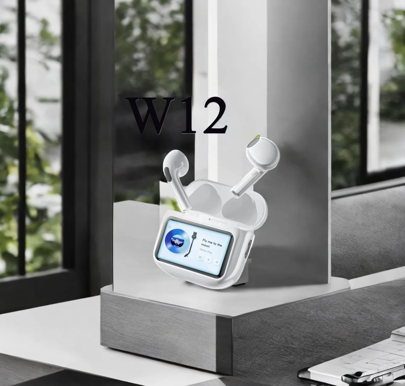 

New full-color touchscreen A15pro noise cancelling Bluetooth earphones suitable for in ear wireless earphones with ultra long ba