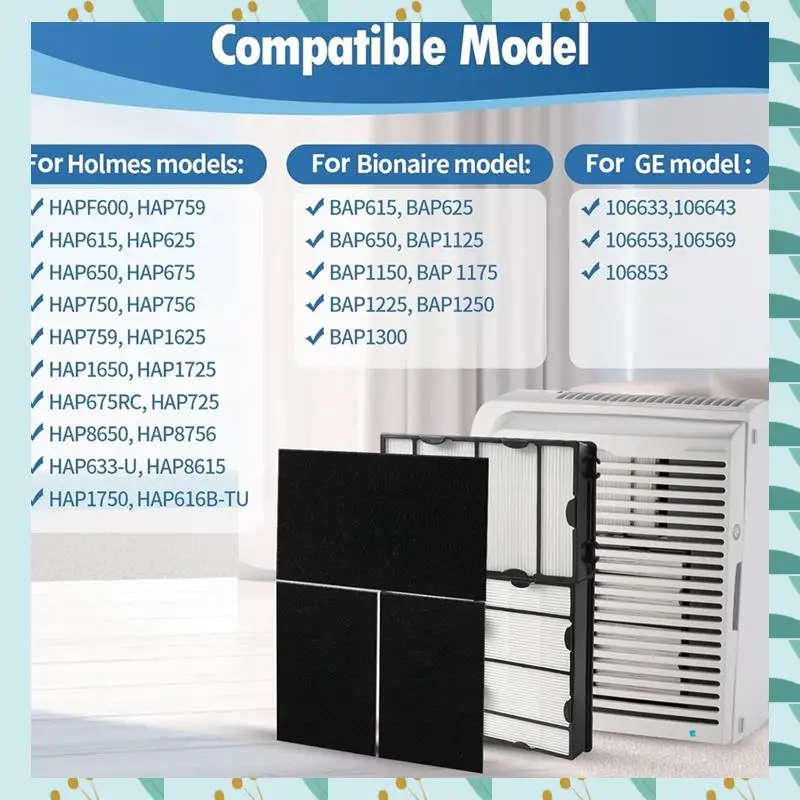 

A71P True HAPF600 HEPA-фильтр и замена предварительного фильтра для Holmes HAPF600 HAPF8650 HAP615 HAP625 фильтры для очистителей воздуха