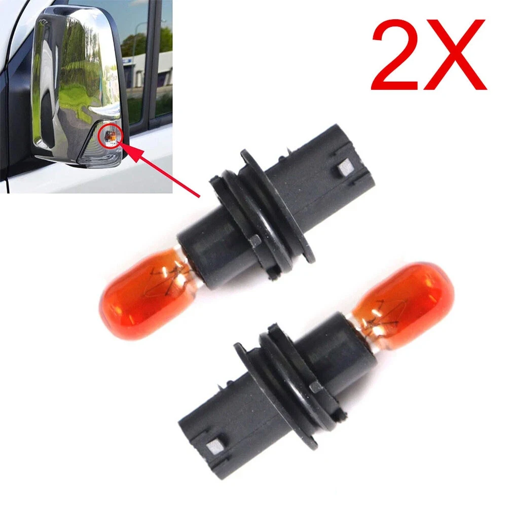 2Pcs Wing Mirror Indicator Repeater Lamp Bulb For VW / Mercedes Sprinter 2006-On