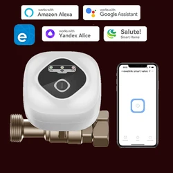 eWelink APP WiFi Smart Valve DN15 /DN20 /DN25 Smart Water Shutoff Automated Ball Valve Wireless Control Alexa Google Assisant