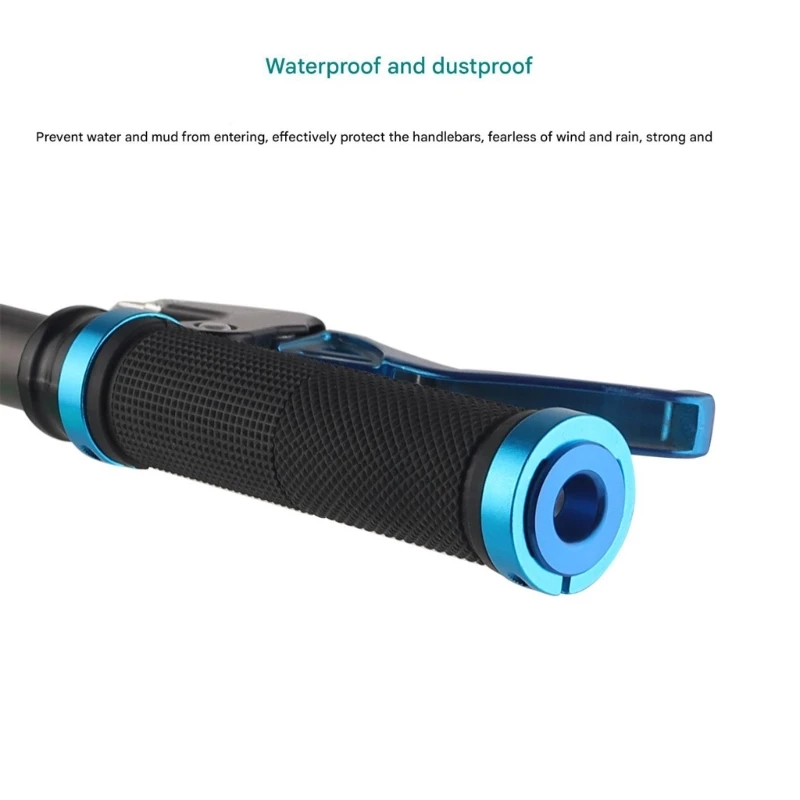 1 Pair Bicycles Handle Bar End Plugs Colorful Aluminum Alloy Handlebar Bar Grip