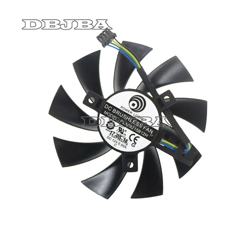 87MM PLA09215B12H DC12V 0.55A 4PIN graphics Fan For ASUS PH-GTX1060-3G 6GB