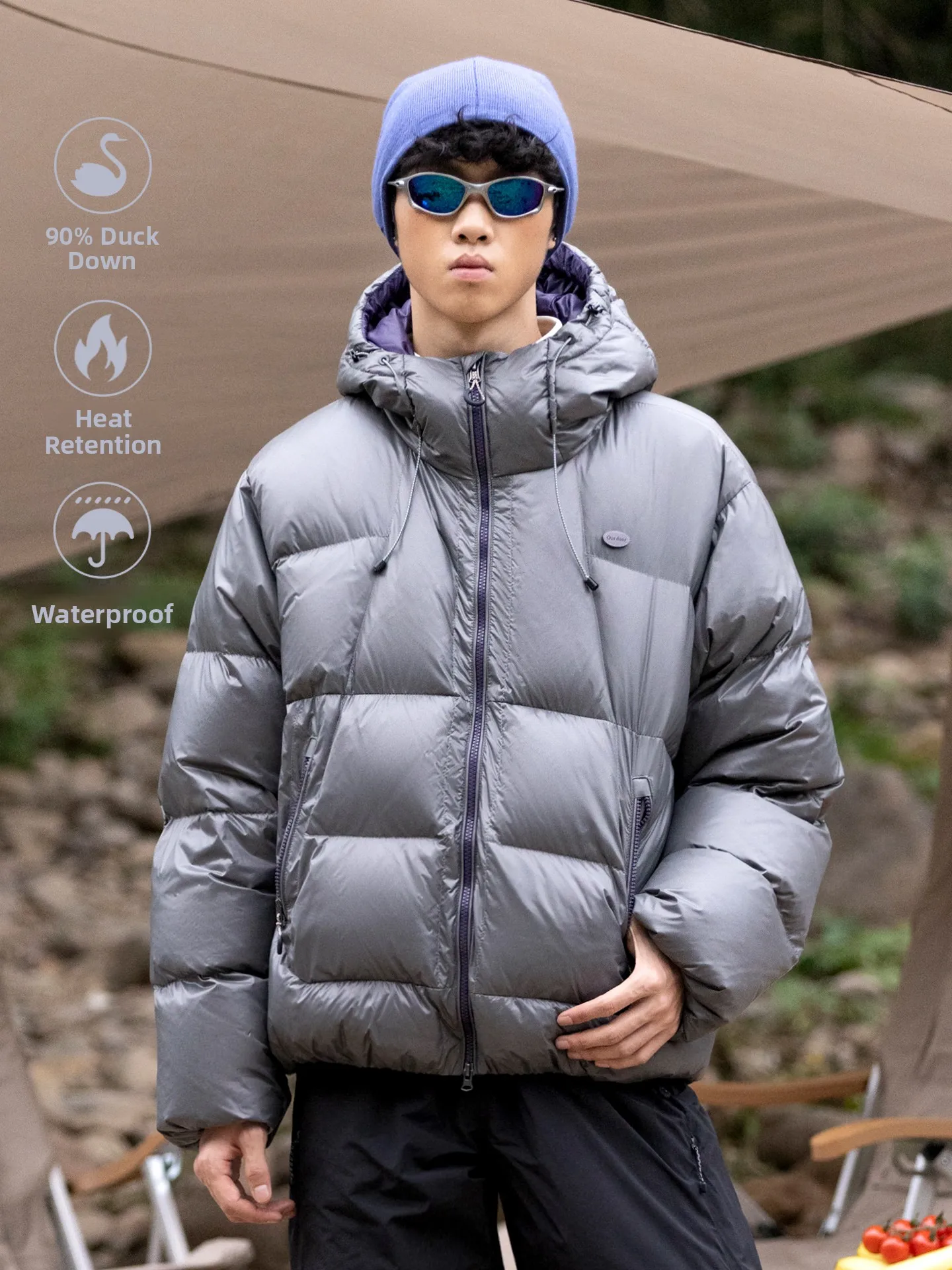 

Мужская утепленная куртка-пуховик Harbin для экстремальных холодов, 90% белый пух, складная, для активного отдыха, для катания на лыжах