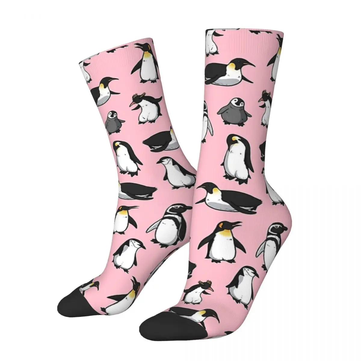 Cute Penguin Pattern (Pink Variant) Adult Socks,Unisex socks,men Socks women Socks