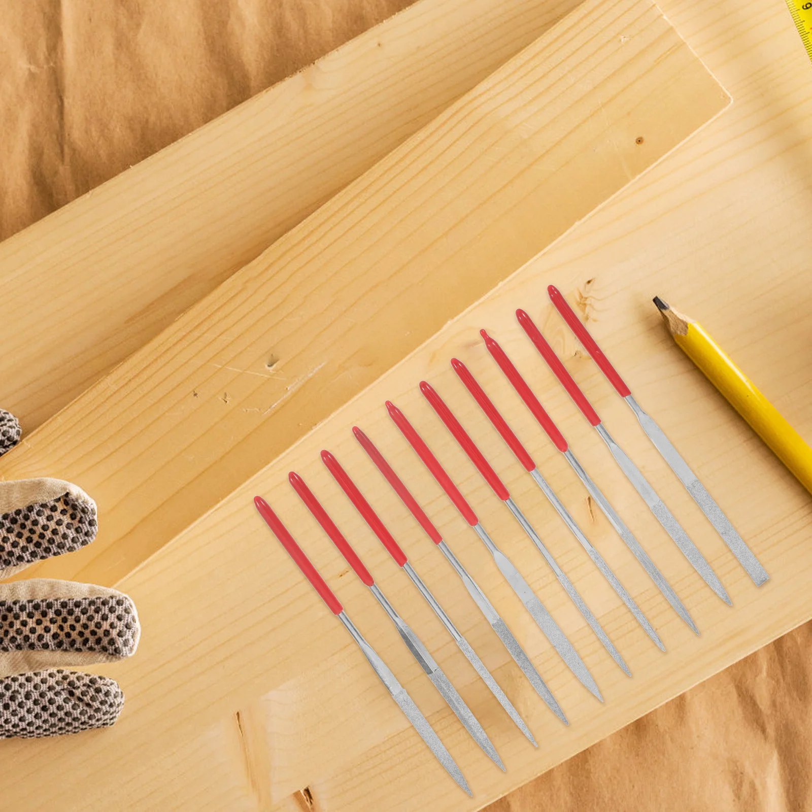 

10Pcs Needle File Set for Metal Finetuning Polishing Intricate Designs Sharp Longlasting Files for Hobbyists Professionals