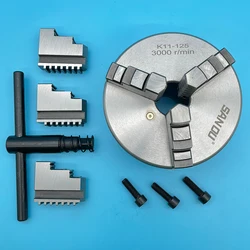 125mm Lathe Chuck SANOU Brand 3 Jaw Self-Centering Chuck K11-125 Manual Scroll Chuck Manual Type