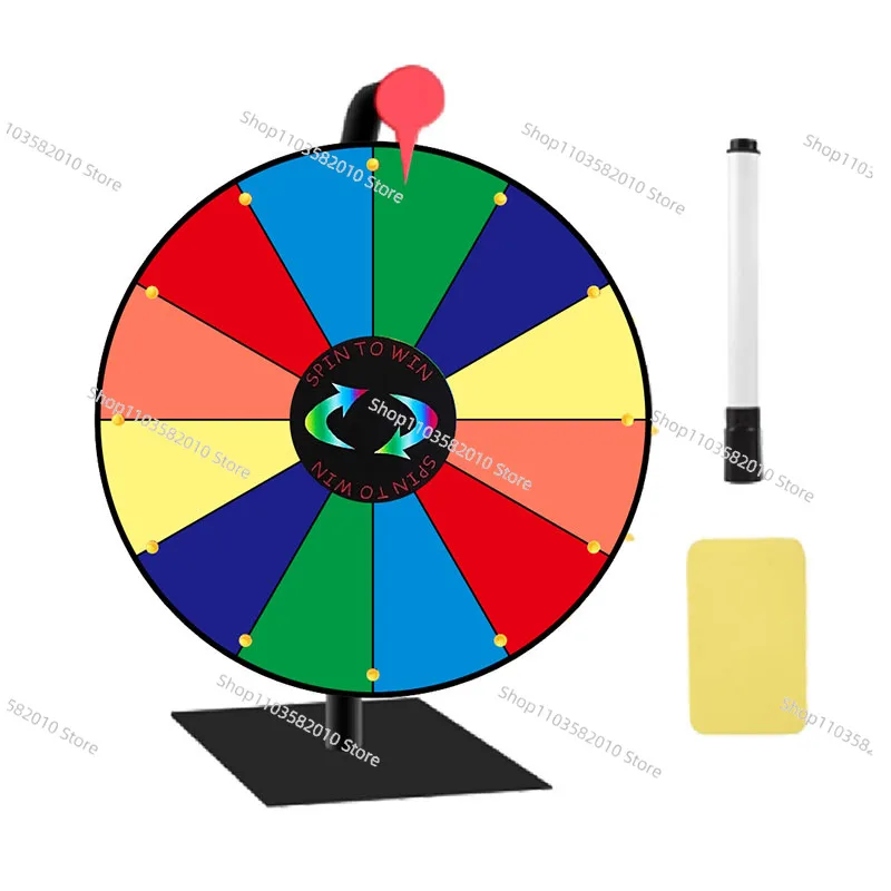 Live lottery lucky turntable teaching props game activities erasable lottery table small roulette