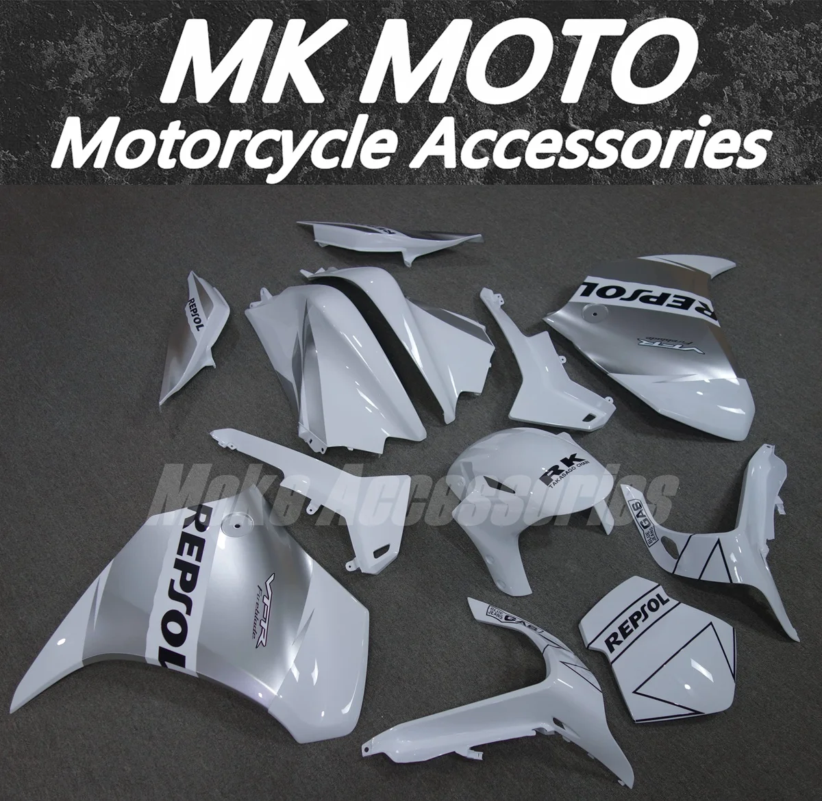 Motorcycle Fairings Kit Fit For Vfr1200  2010 2011 2012 2013 Bodywork Set High Quality ABS Injection New Silver White