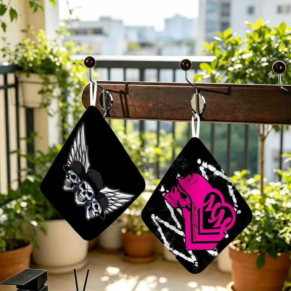LOGO M-Metal M-Mulisha  Polyester Cotton Hanging Kitchen Towel Skin Friendly Hand Wiping Towel For Hotel Cafe Household