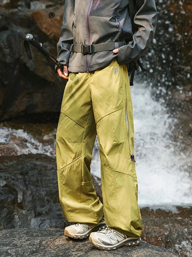 

Водонепроницаемые брюки-карго для активного отдыха, унисекс, летние, модные, для походов, с широкими штанинами, рабочие, в стиле парашютчика, длинные