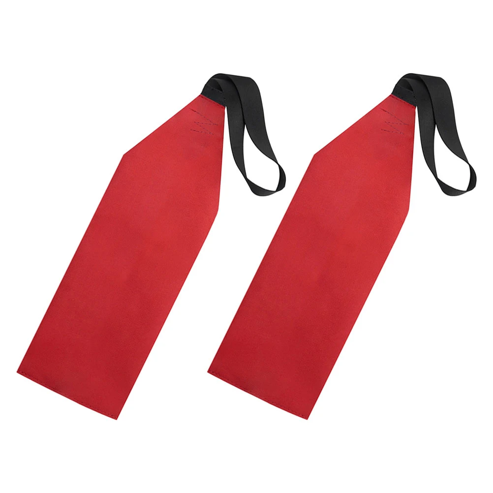 

2Pcs Kayak Towing Flag Oxford Cloth Safety Travel Trailer Red Color Boat Dinghy Kayak Safety Flag Yacht Accessory