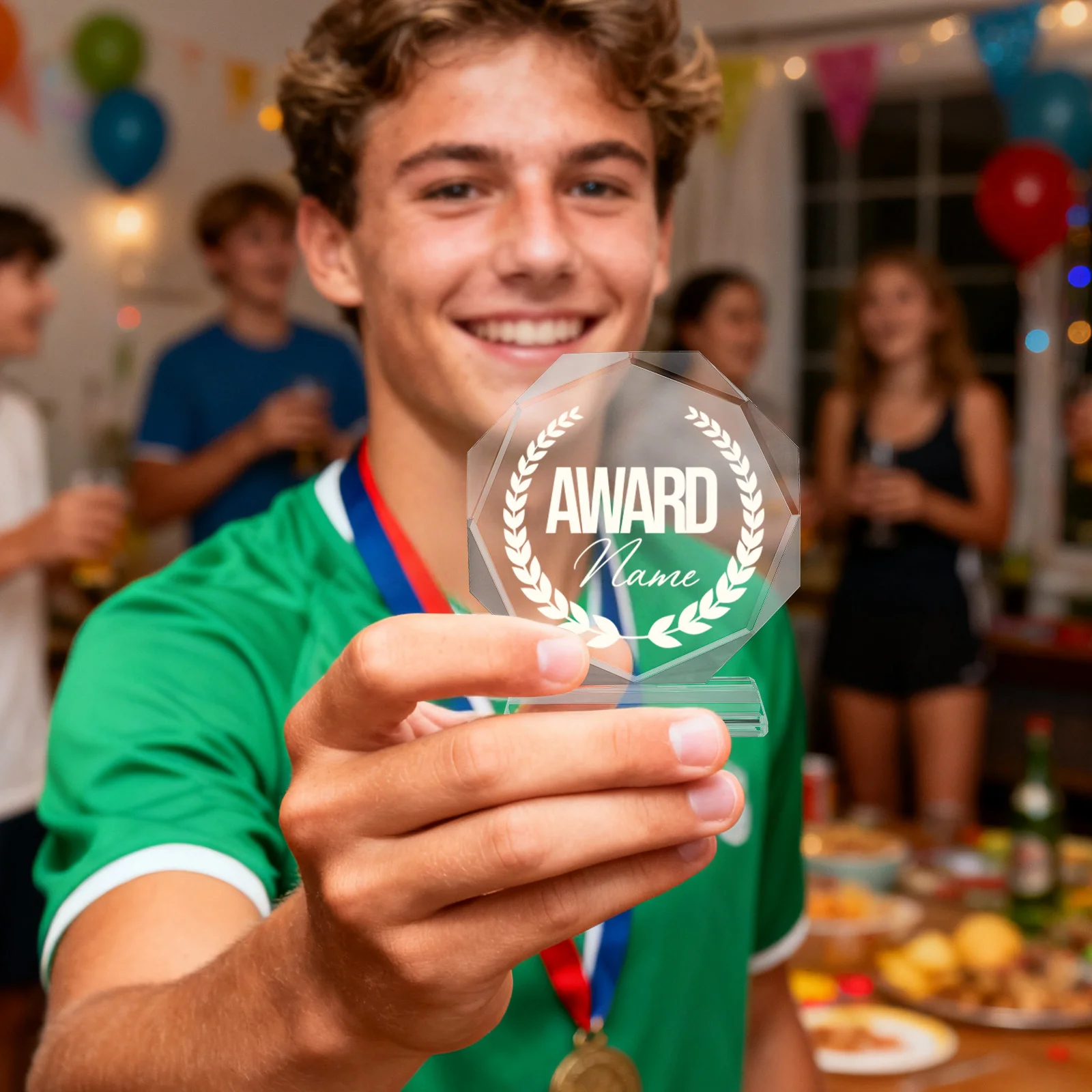 

Декоративный хрустальный трофей, прозрачный наградной трофей для взрослых, украшение для дома, вечеринки, офиса, нежный настольный художественный подарок